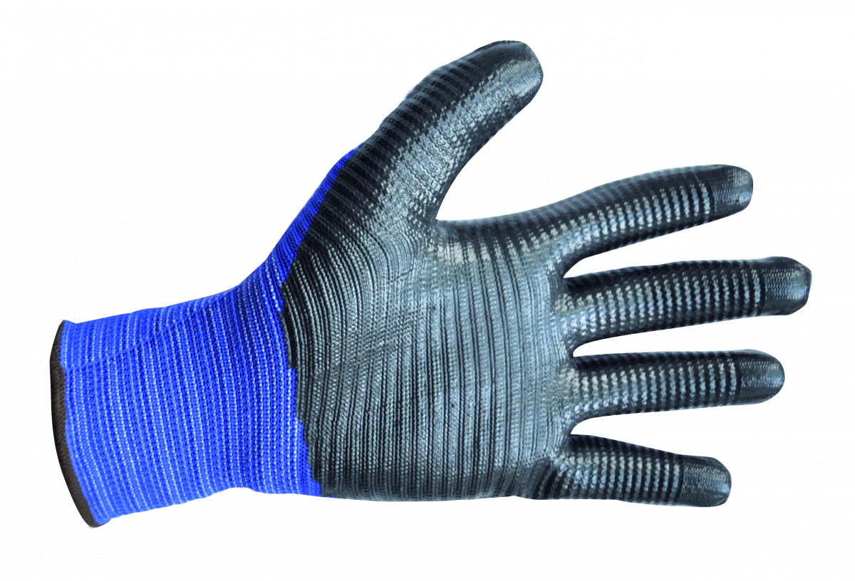 MN-06-218 Polyester latex palm-coated gloves